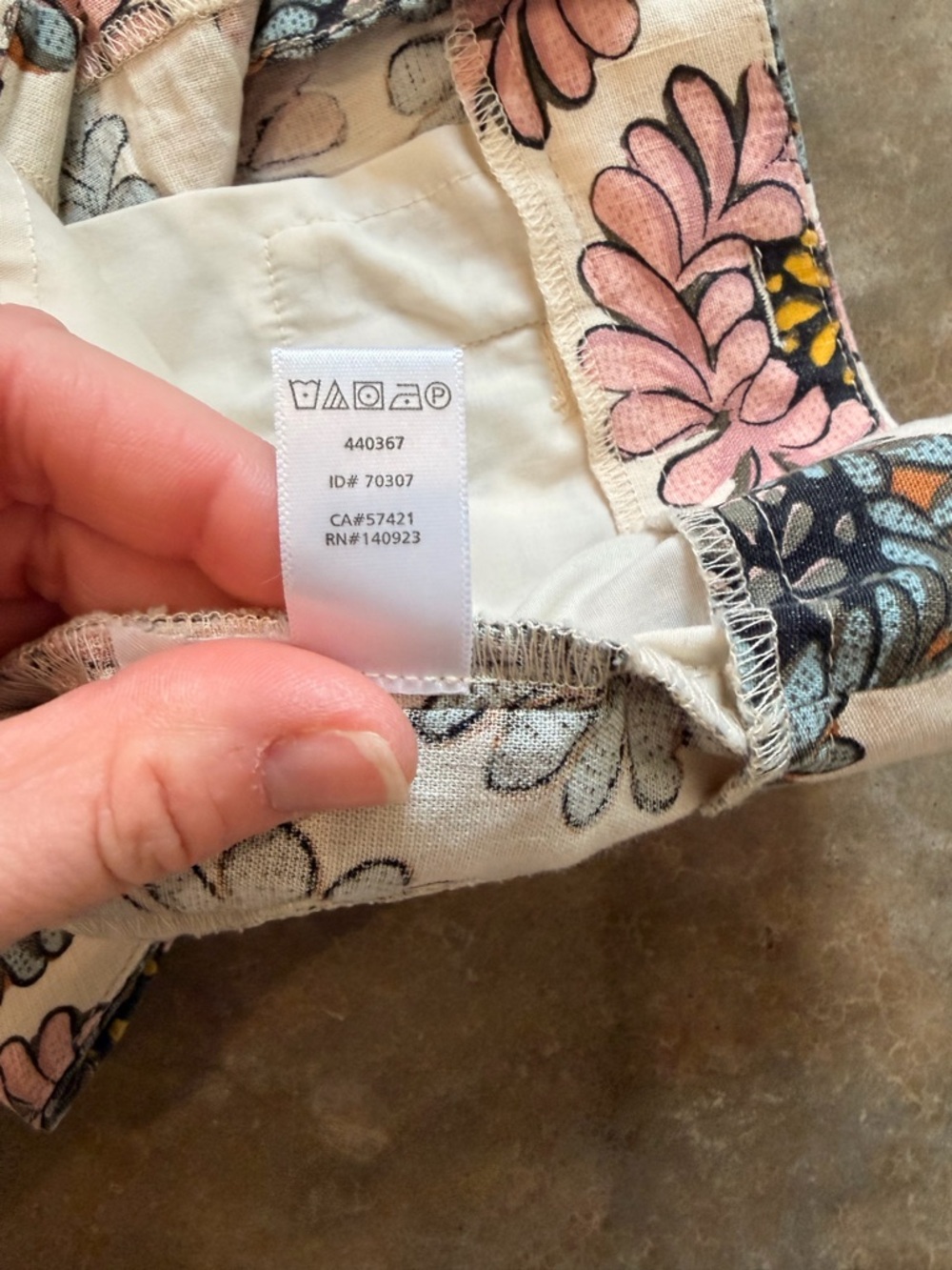 LOFT Floral Chino Shorts Pink Blue Summer Preppy - Size 4 - Picture 11 of 11